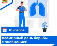 12 ноября – Всемирный день борьбы с пневмонией