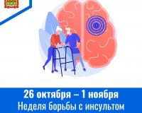 Неделя борьбы с инсультом  (в честь Всемирного дня борьбы с инсультом 29 октября)
